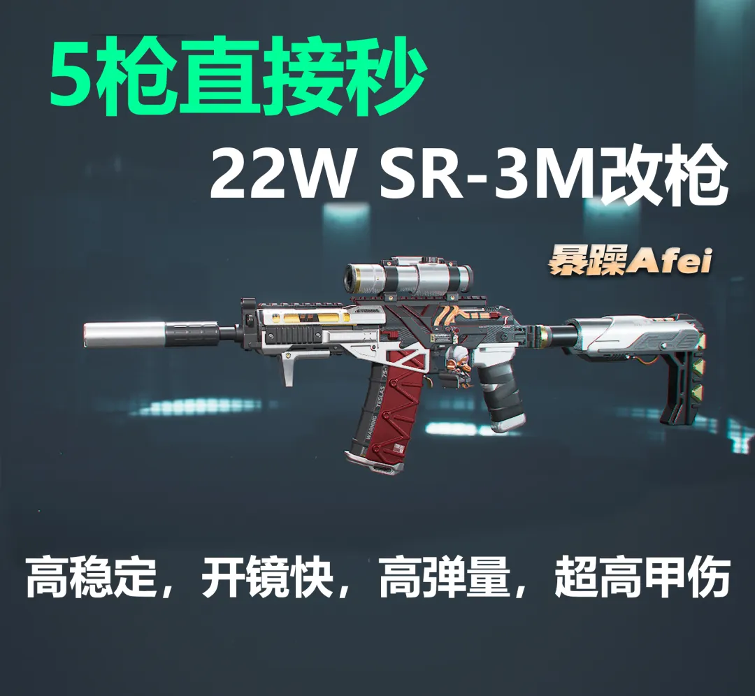 三角洲行动抬头秒了超强势SR-3M改枪思路