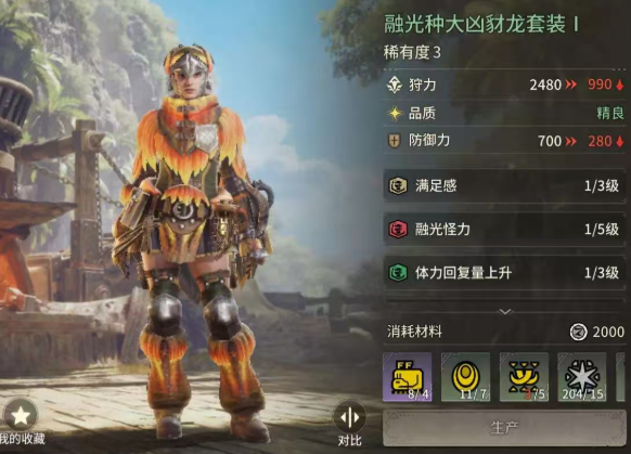 怪物猎人：旅人热门融光套装备数据与实战表现分析