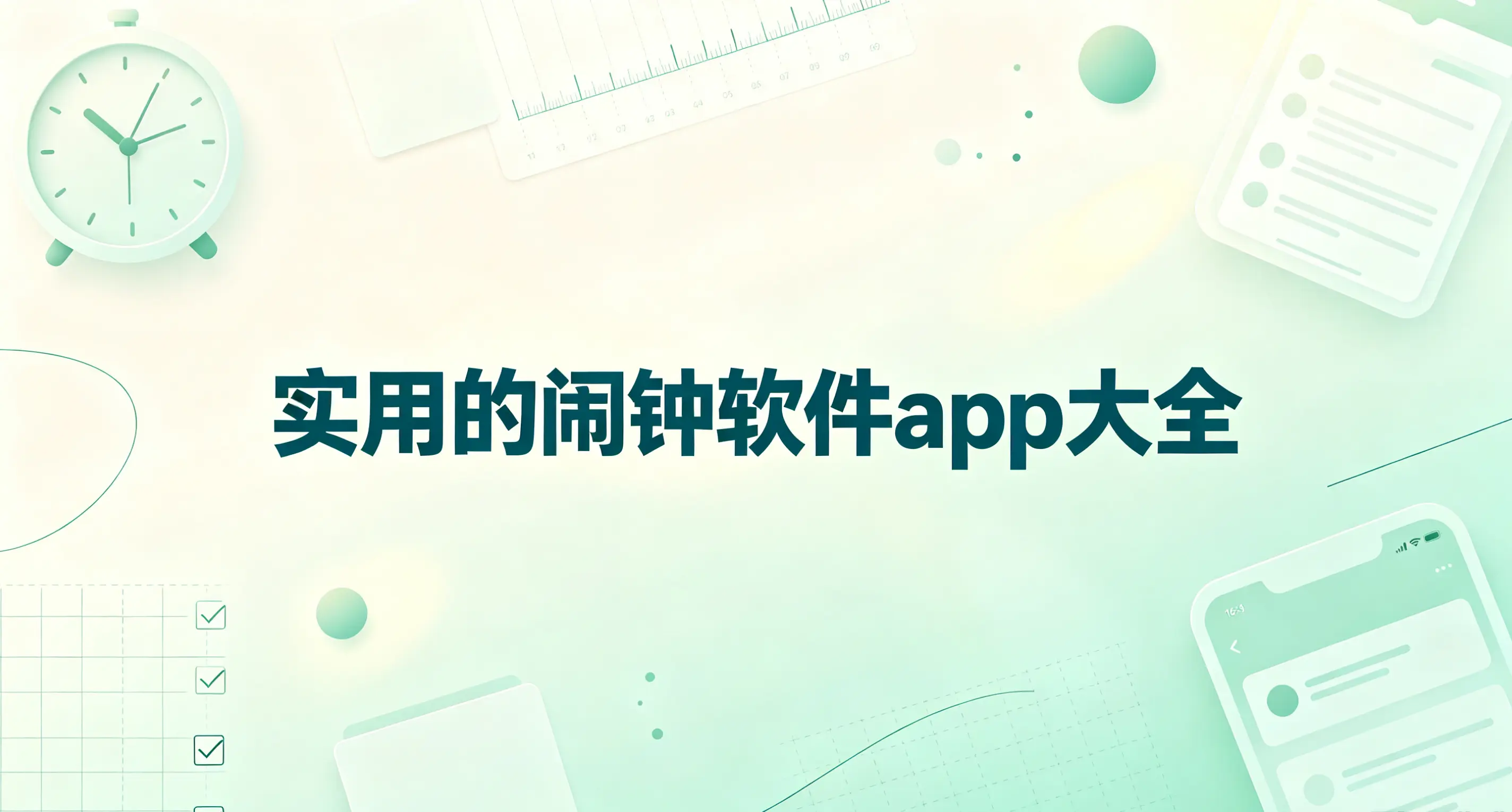 实用的闹钟软件app大全
