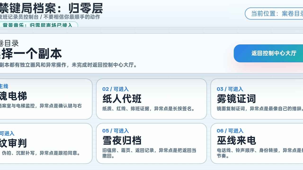禁键局档案归零层截图1