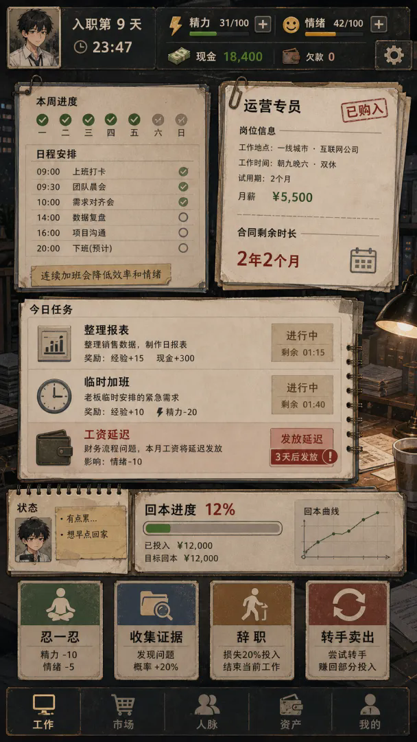 工位倒卖局截图3