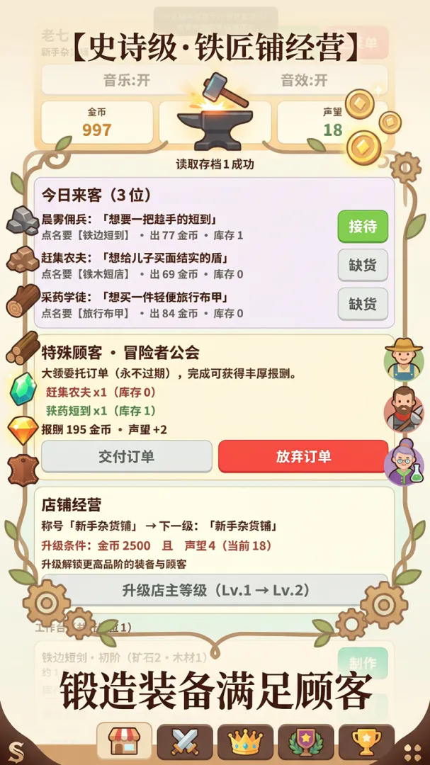 铁匠铺物语截图2