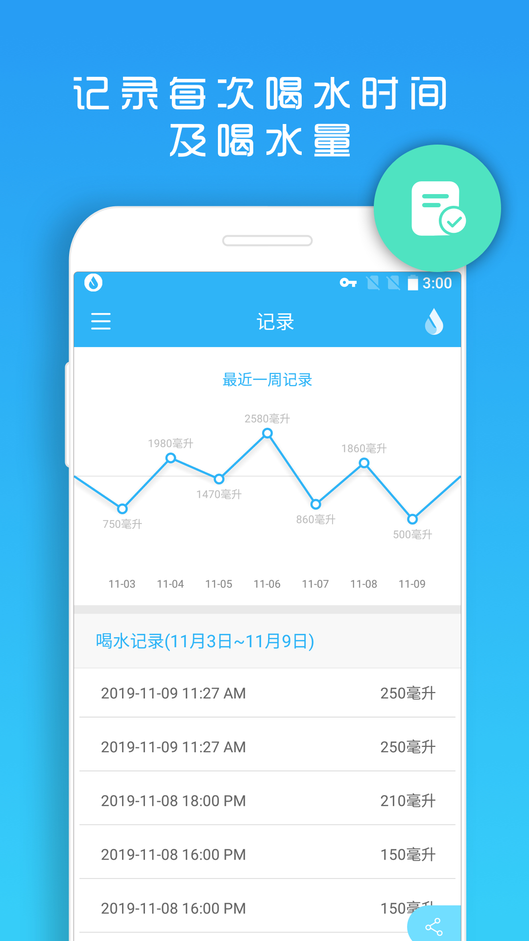 天天喝水提醒截图3