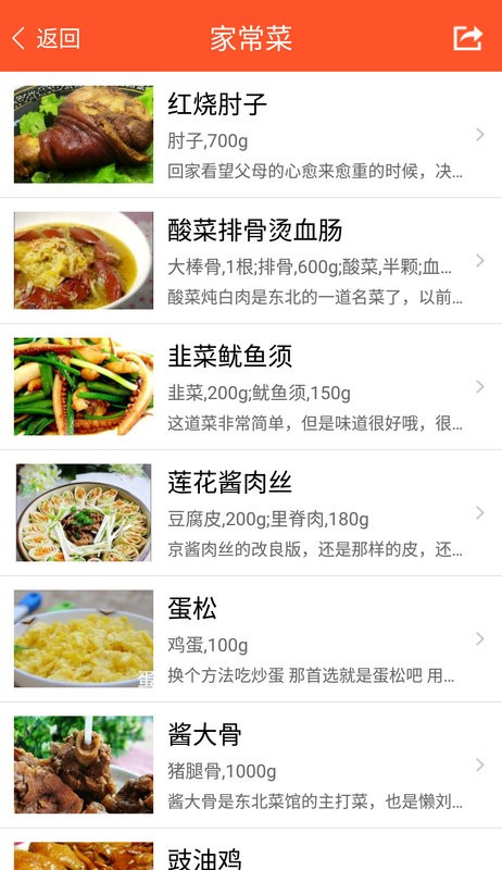 家常菜食谱大全截图1