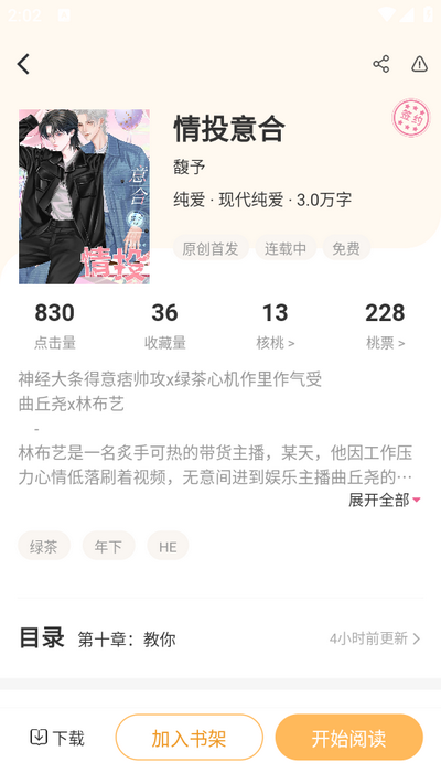 甜桃小说截图1